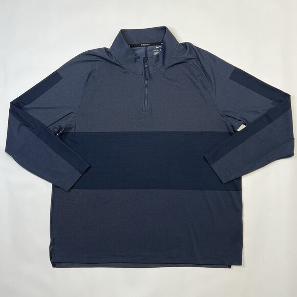 Nike Vapor Half Zip Pullover Shirt Mens XL Long Sleeve Golf Dri-FIT Blue CU9828 - Picture 3 of 14